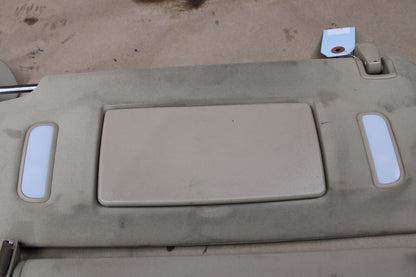 07-13 Escalade Silverado 1500 Interior Sun Visors Left Right Pair Set Beige OEM