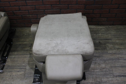 15-20 YUKON Gray Leather Rear Back Second Row Heated Captains Bucket Seat Set