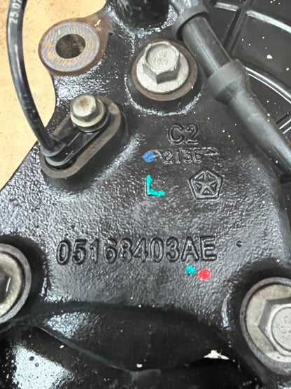 2012-2023 DODGE CHARGER R/T FRONT LEFT SIDE SPINDLE KNUCKLE OEM 05168403AE