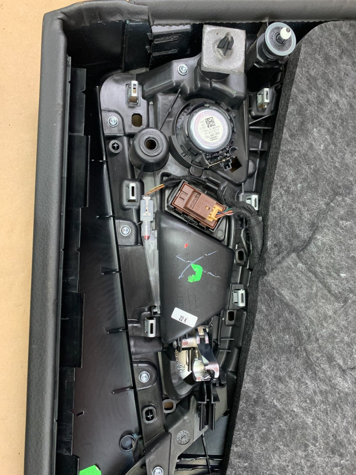 2012-2018 Audi A7/S7/RS7 Rear Interior Passenger RH Right Side Door Panel Black
