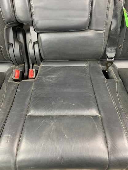 2011-2013 Jeep Grand Cherokee SRT Rear Seat Set Black Leather and Suede TORN