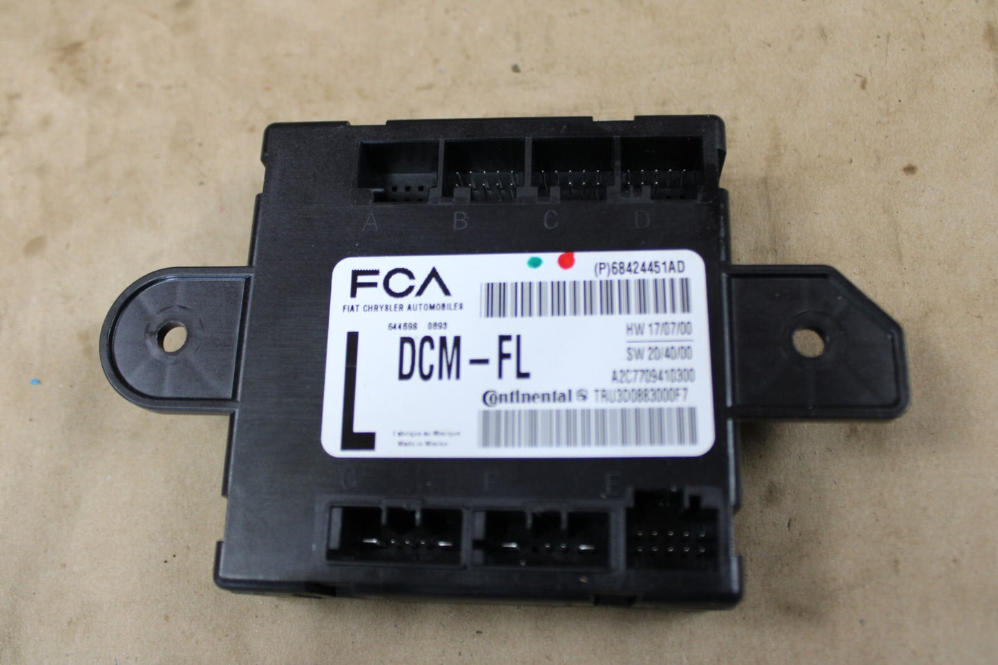2020-2023 Dodge Charger 300 Front Left Door Module Sensor Window Motor Set Kit