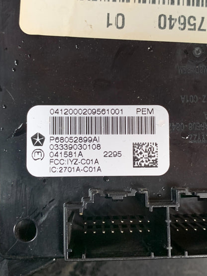 2012-2013 GRAND CHEROKEE DURANGO KEYLESS CONTROL MODULE ECU 68052899AI