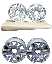 8 Lug GMC Chevy Silverado 8 Y Spoke 20x8.5 20" Wheel Rim Set OEM 23377037 Silver