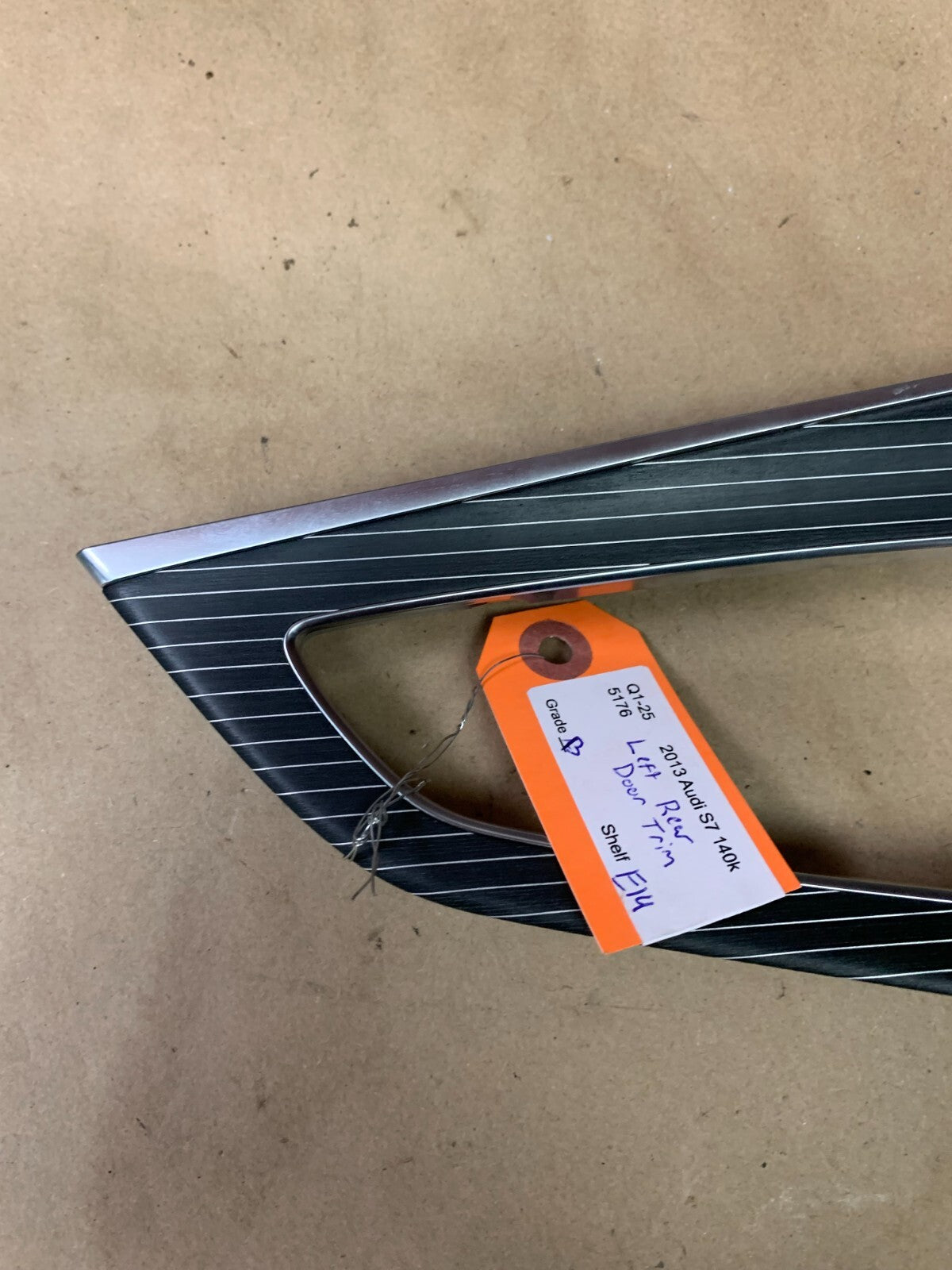 2012-2018 AUDI S7 REAR LEFT SIDE DOOR PANEL INSERT COVER TRIM OEM 4G8 867 419 AG