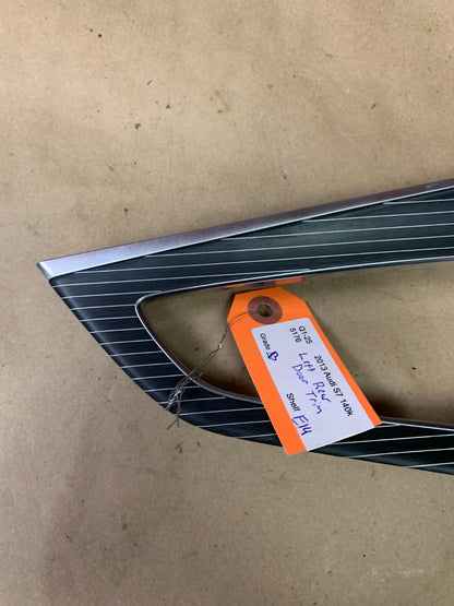 2012-2018 AUDI S7 REAR LEFT SIDE DOOR PANEL INSERT COVER TRIM OEM 4G8 867 419 AG