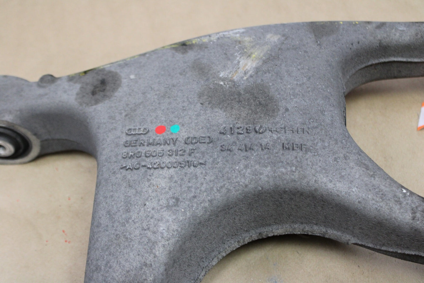 2013-18 AUDI S6/S7/S8 REAR RIGHT PASSENGER SIDE LOWER CONTROL ARM OEM 8R0505312F