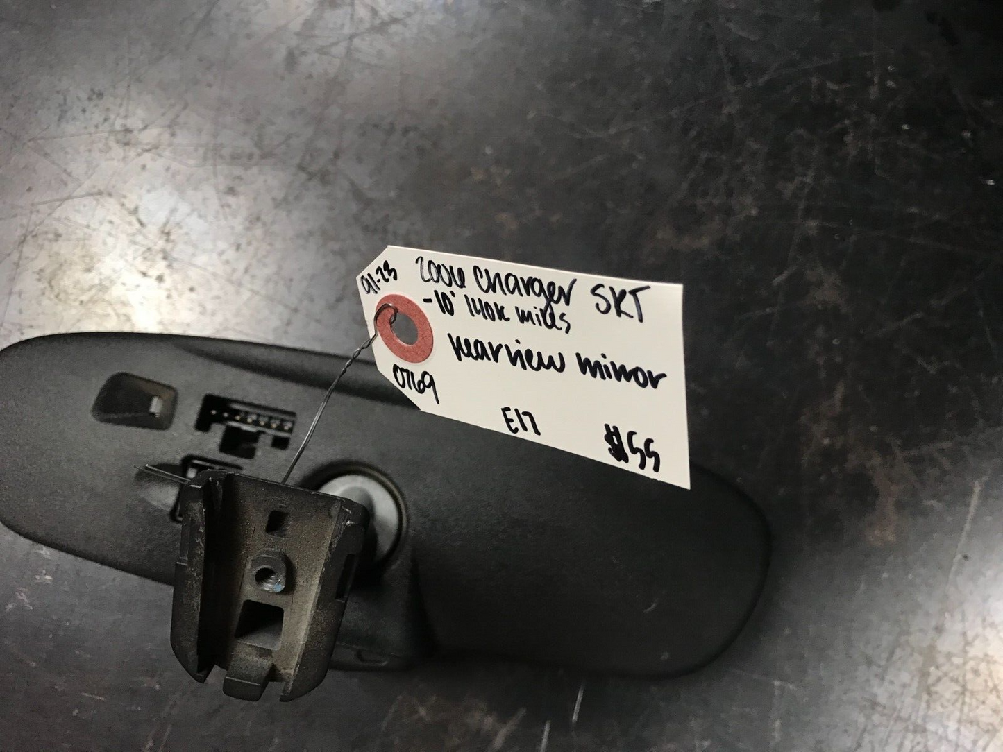 2005-2007 Charger Magnum 300 Auto Dim Rearview Mirror Black Plastic 04806228AB