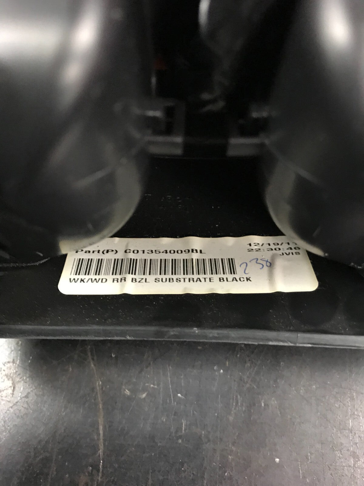11-13 Jeep Grand Cherokee SRT Center Console Rear Panel w/ Vents & Switch