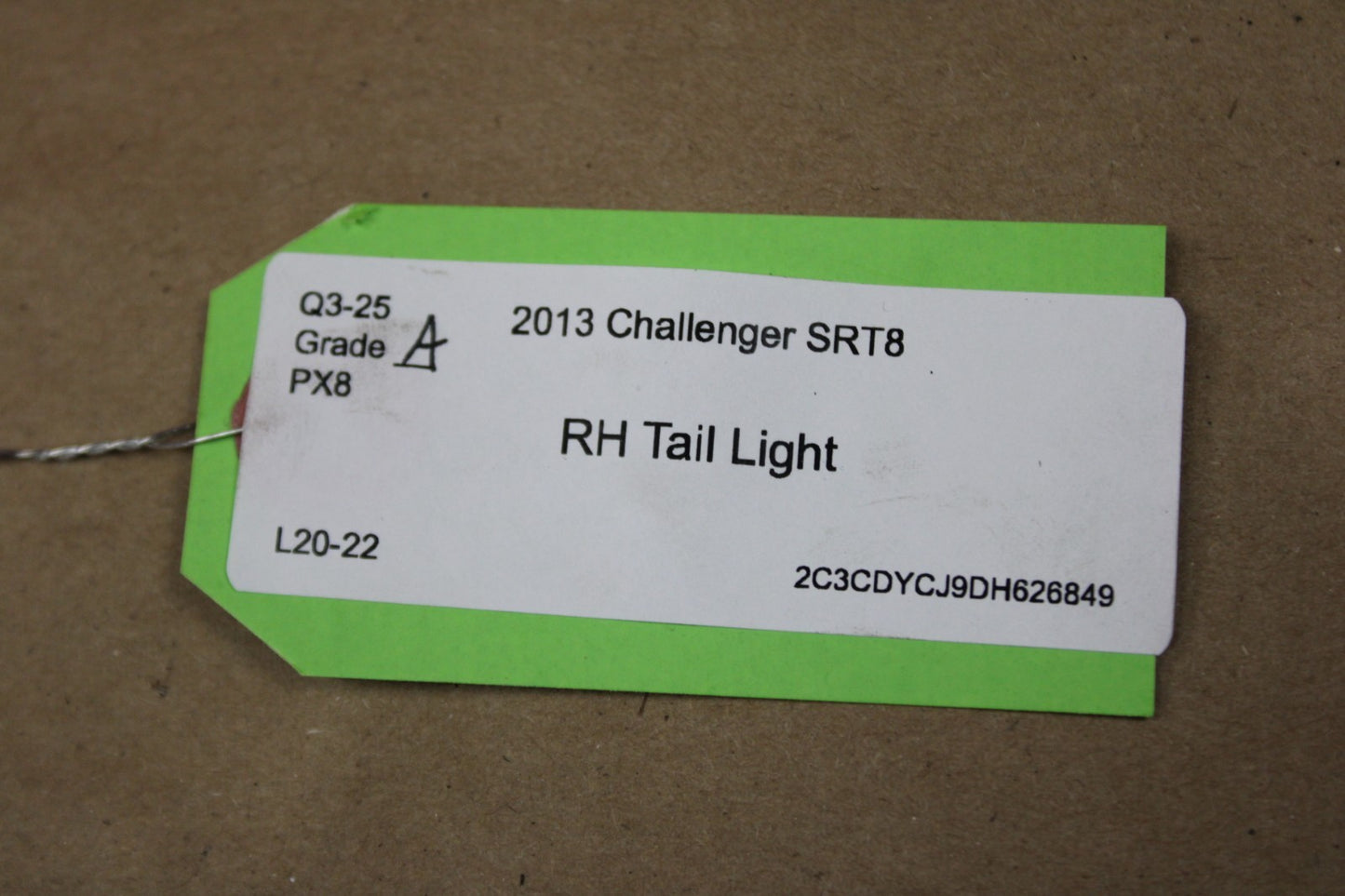 2008-2014 Dodge Challenger SRT8 Passenger RH Right Side Tail Light Taillight OEM