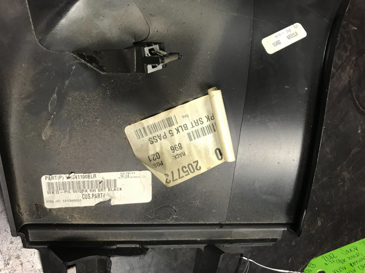 2012-2020 Jeep Grand Cherokee SRT Rear Passenger RH Side D Pillar Cover Trim