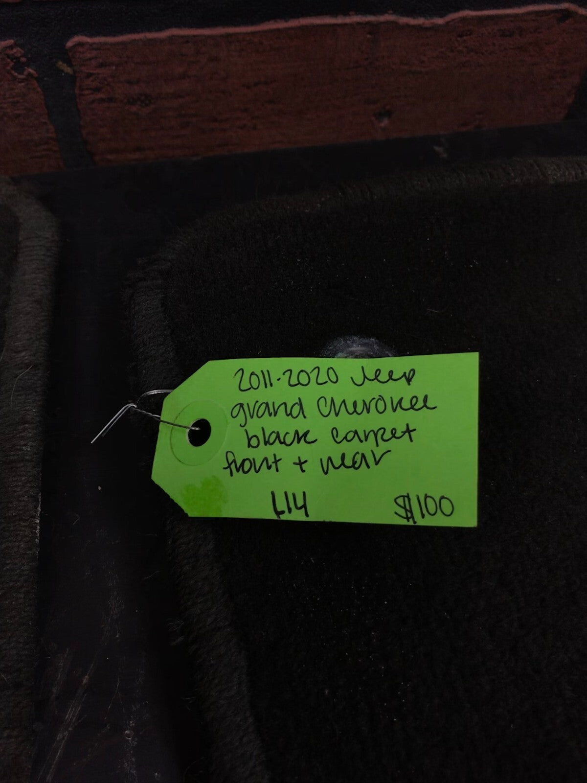 2011-2020 Jeep Grand Cherokee SRT Black Interior Carpet Front and Rear