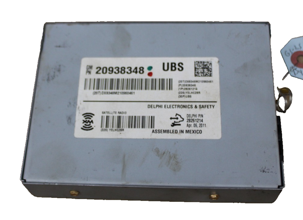 2009-2012 CADILLAC ESCALADE GMC ACADIA SATELLITE RADIO RECEIVER OEM 20938348