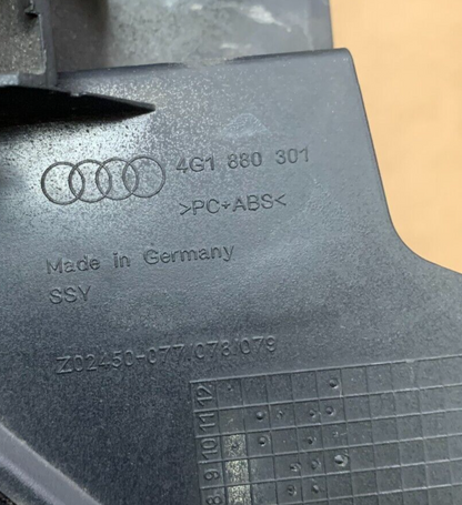 12-18 AUDI A6 A7 C7 FRONT DASH LOWER KICK PANEL KNEE COVER PANEL OEM 4G1 880 301
