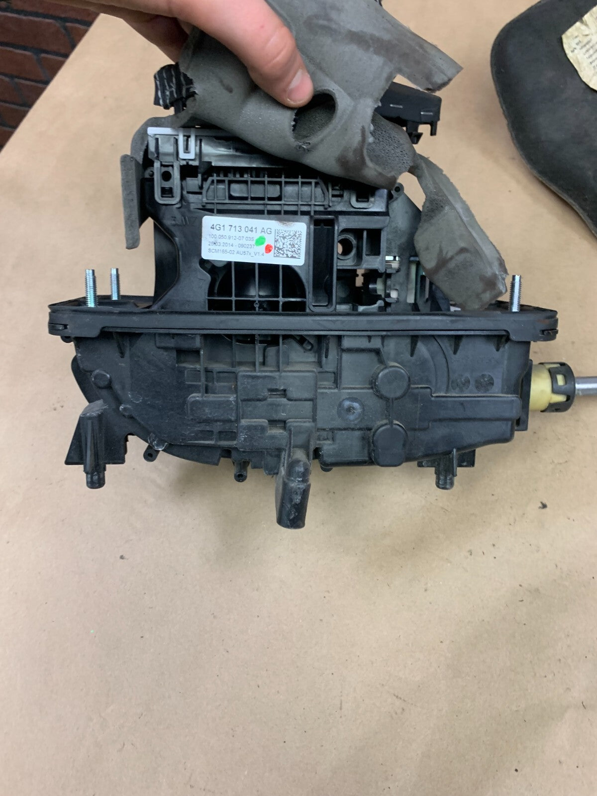2012-2017 AUDI S7 TRANSMISSION SHIFTER GEAR SELECTOR W/ CABLE OEM 4G1 713 041 AG