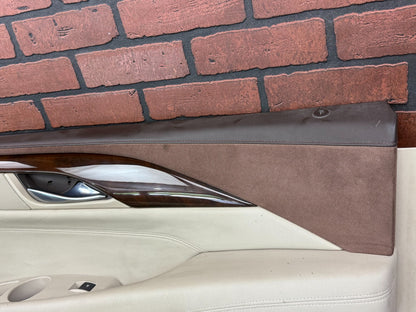 15-20 Escalade Woodgrain Shale Tan Front Passenger Right RH Door Trim Panel OEM