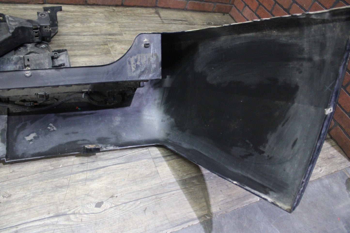 07-14 Cadillac Escalade Platinum Rear Bumper Cover Assembly Black Park Assist