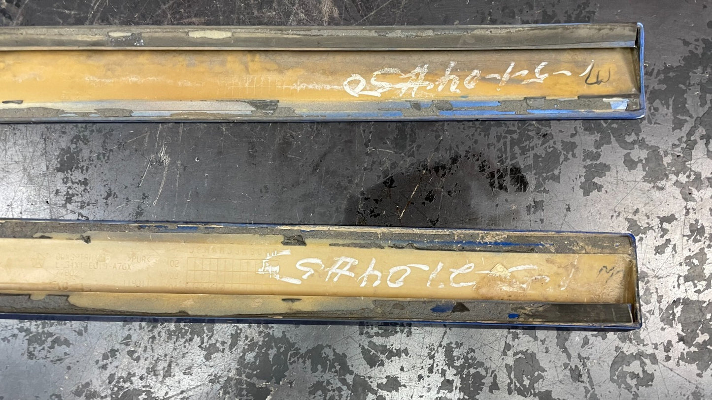 2003-2005 Dodge Neon SRT-4 Rear L+R Lower Door Trim Molding Applique Pair Blue