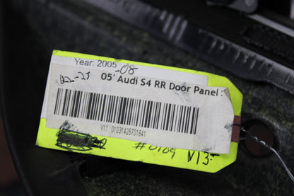 04-08 AUDI B7 A4 S4 REAR PASSENGER RH INTERIOR DOOR PANEL COVER TRIM 8E0 867 306