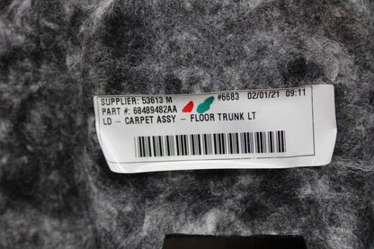 20-23 Charger Trunk Rear Luggage Compartment Driver LH Side Carpet 68489482AA