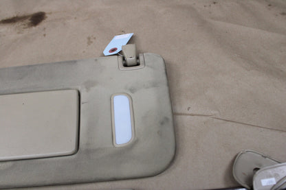 07-13 Escalade Silverado 1500 Interior Sun Visors Left Right Pair Set Beige OEM