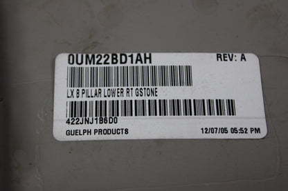 05-10 MAGNUM CHRYSLER 300C SRT8 PASSENGER RH SIDE B PILLAR LOWER TRIM 0UM22BD1AH