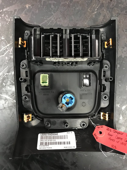 2012-2014 Chrysler 300 Rear Center Console Panel w/ Vents & Heated Seat Switch