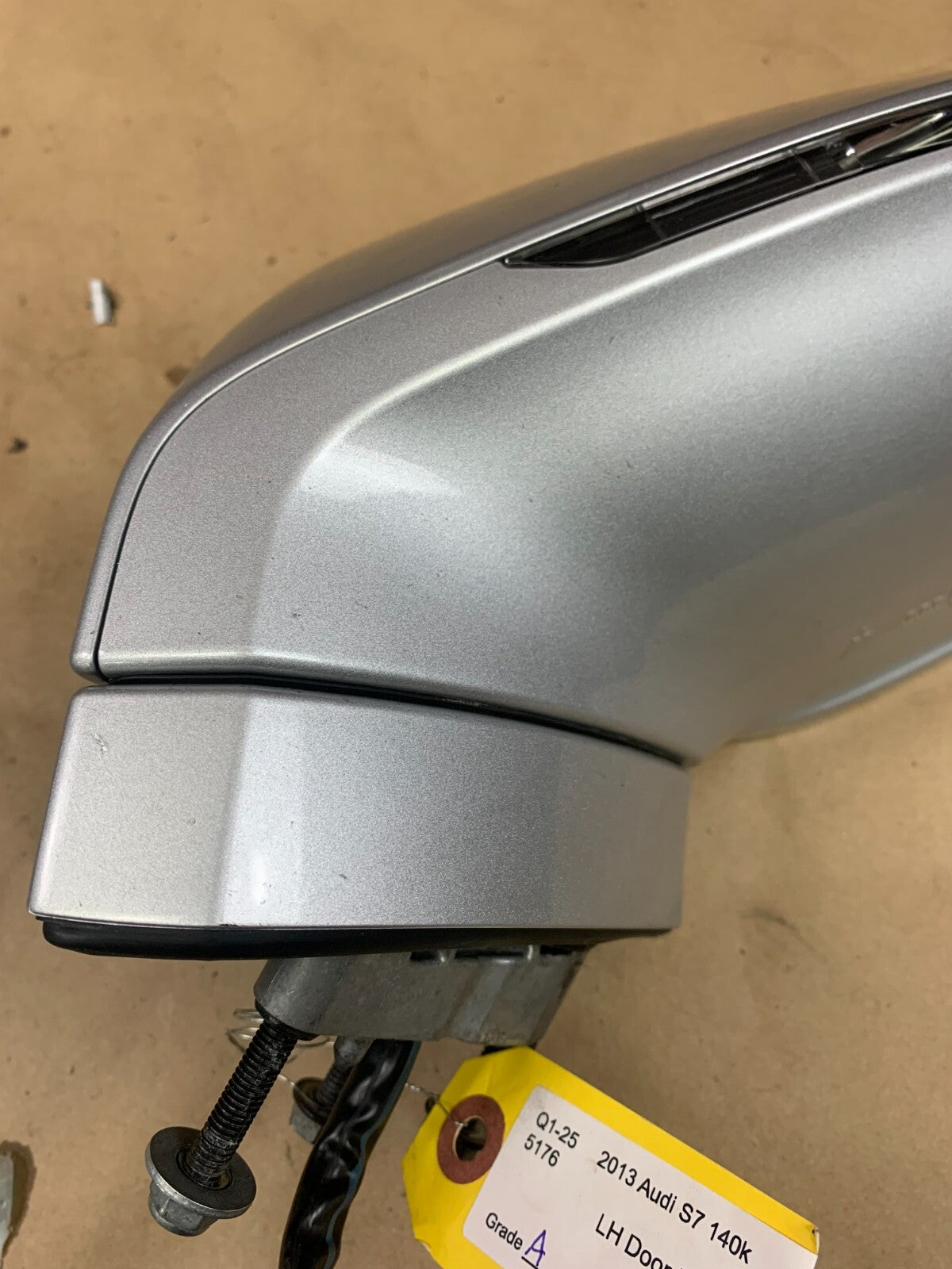 2013-2018 Audi S7/A7/RS7 Heated Blind Spot Driver LH Side Door Mirror Silver