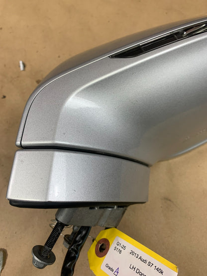 2013-2018 Audi S7/A7/RS7 Heated Blind Spot Driver LH Side Door Mirror Silver