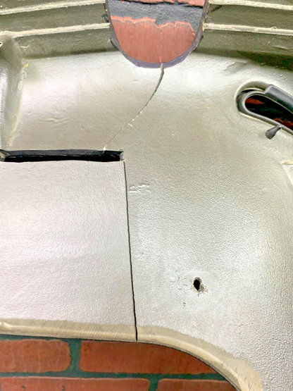 1997-2002 Gen 2 OEM Dodge Viper "T" Rear Center Console Bulkhead Light Damage