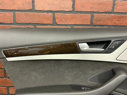 2011-2018 AUDI A8 D4 QUATTRO Rear Door Trim Panel Cover Driver Left Brushed OEM
