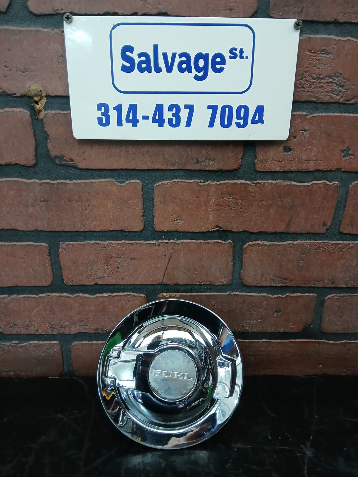 2011-2023 Dodge Challenger R/T Scat Pack Chrome Gas Fuel Cap Door Cover Assembly