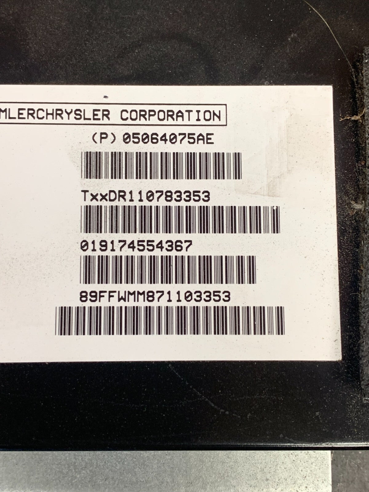 2006-09 DODGE RAM 1500 2500 3500 SIRIUS SATELLITE RECEIVER MODULE 05064075AD OEM