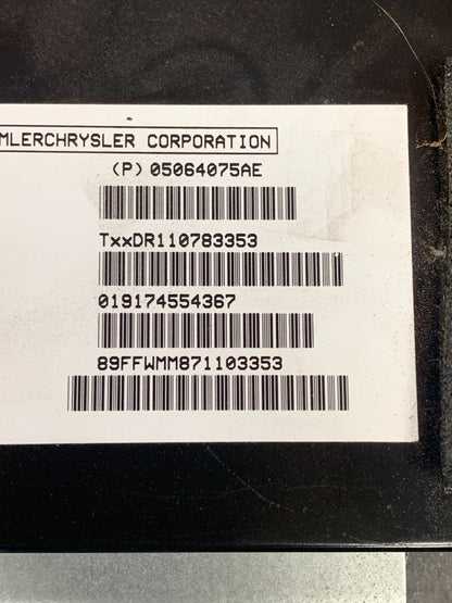 2006-09 DODGE RAM 1500 2500 3500 SIRIUS SATELLITE RECEIVER MODULE 05064075AD OEM