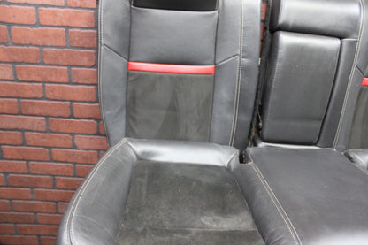 2008-2014 DODGE CHALLENGER SRT8 COMPLETE INTERIOR SEAT SET BLACK LEATHER SUEDE