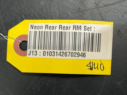 2003-2005 Dodge Neon SRT-4 Rear L+R Lower Door Trim Molding Applique Pair Yellow