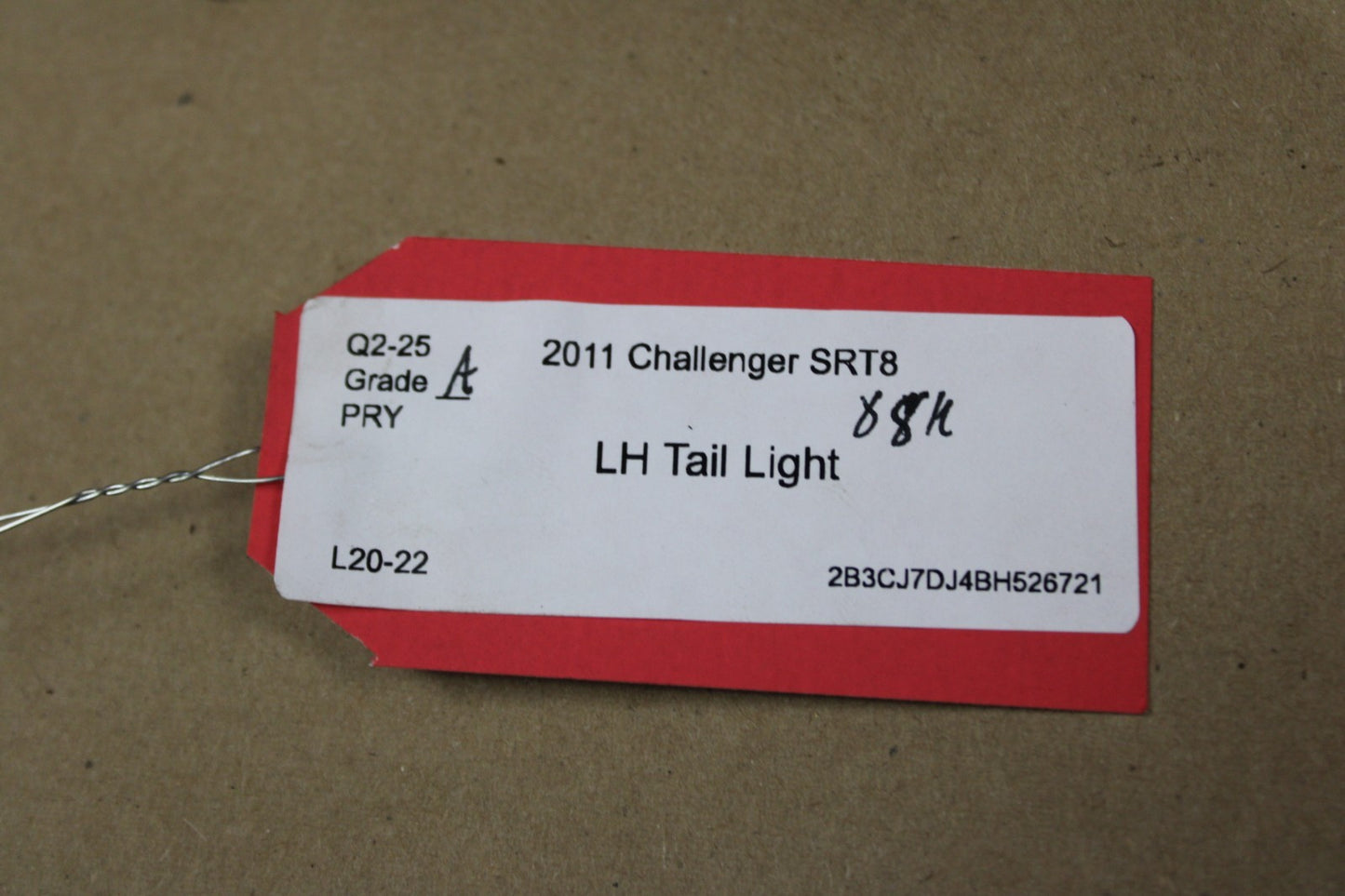 2008-2014 Dodge Challenger SRT8 Rear Driver LH Side Tail Brake Stop Light OEM
