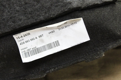12-18 Audi A7 S7 Rear Right Quarter Panel Trunk Trim Cover Insert 4G8 863 992 A