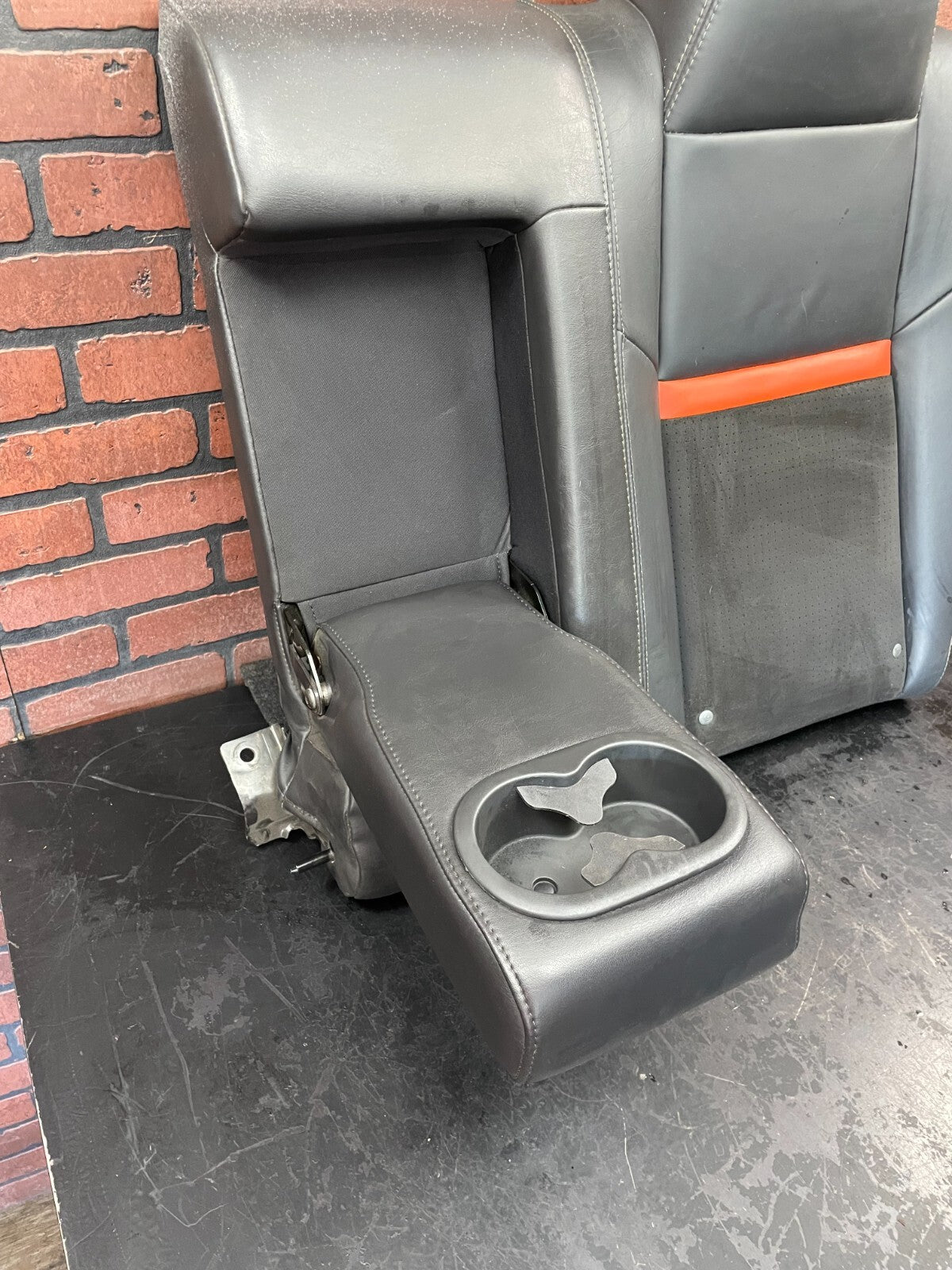 08-14 Dodge Challenger ORANGE Stripe SRT8 OEM Left Rear Back Seat Armrest