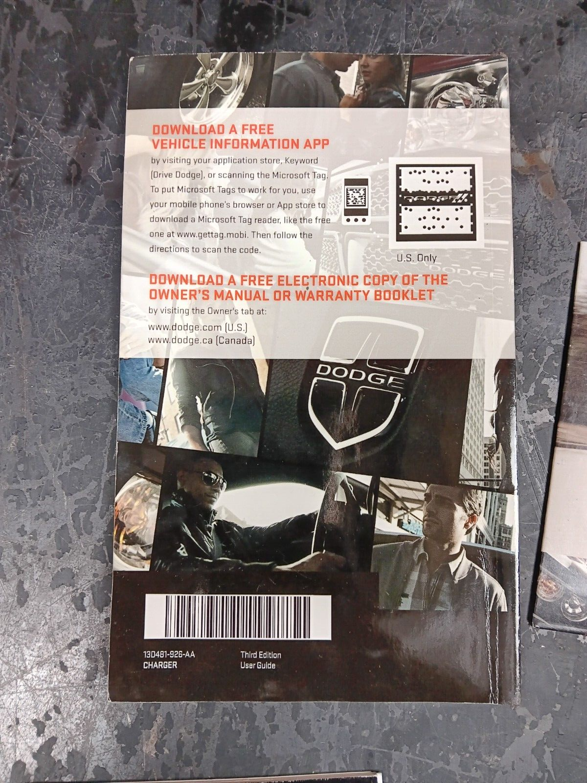 2013 Dodge Charger SRT8 Paper and CD Owners Manual Guide w/ Black Case