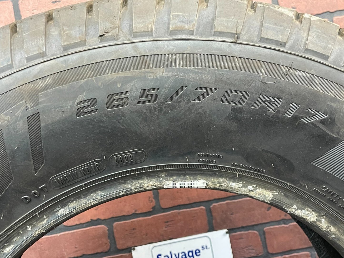 P265/70R17 Cooper Evolution HT2 115 S Used 8/32nds