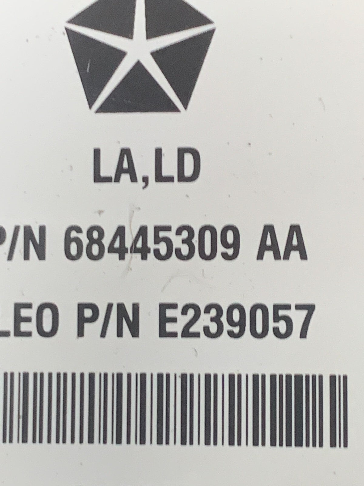 20-23 CHARGER CHALLENGER PARK PARKING AID ASSIST CONTROL MODULE OEM 68445309AA