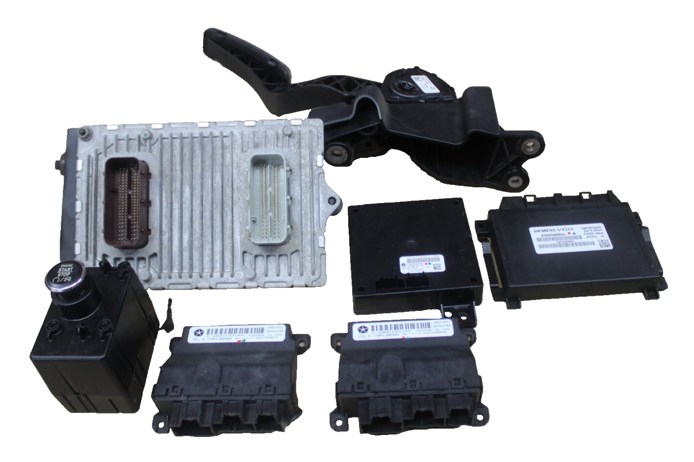 2011 Dodge Challenger SRT8 PCM ECU Ignition Key Pedal Keyless Entry TC ...