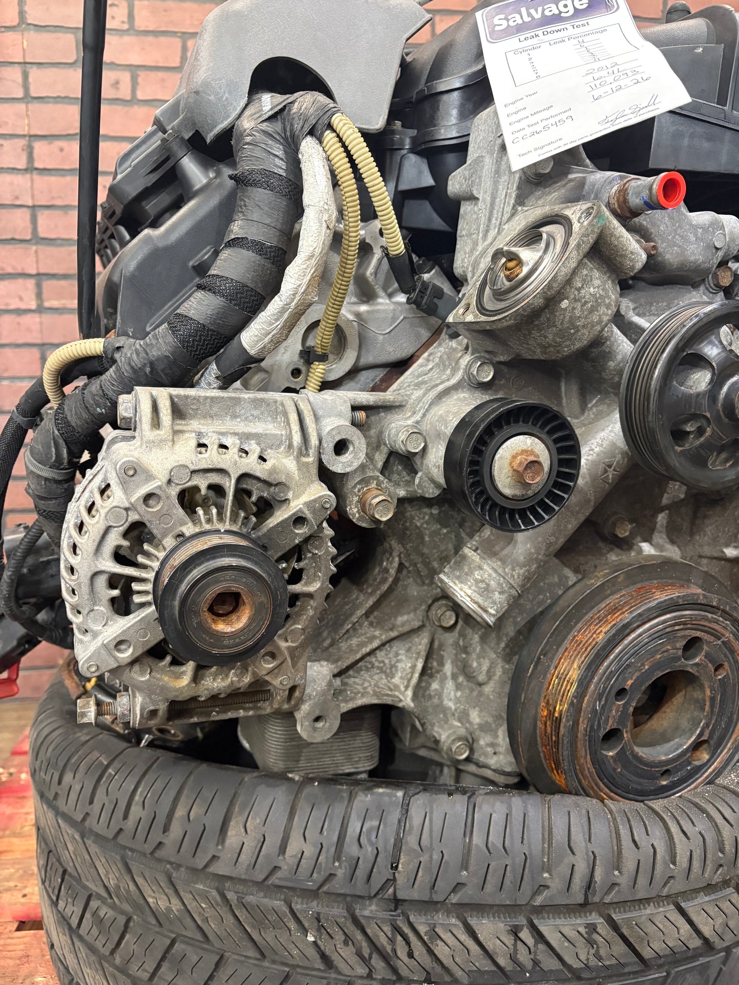 OEM 2012 WK2 Jeep Grand Cherokee SRT8 6.4L Hemi 392 Engine Leakdown Tested 110k