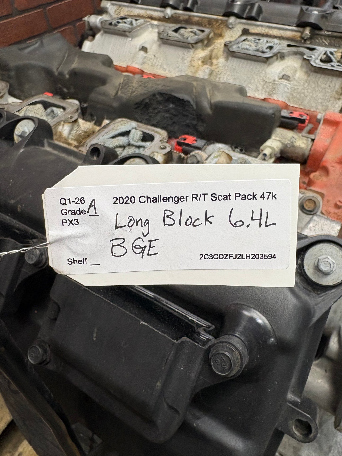 Charger Challenger 300 SRT Scat Pack 6.4L 392 BGE Long Block 47k
