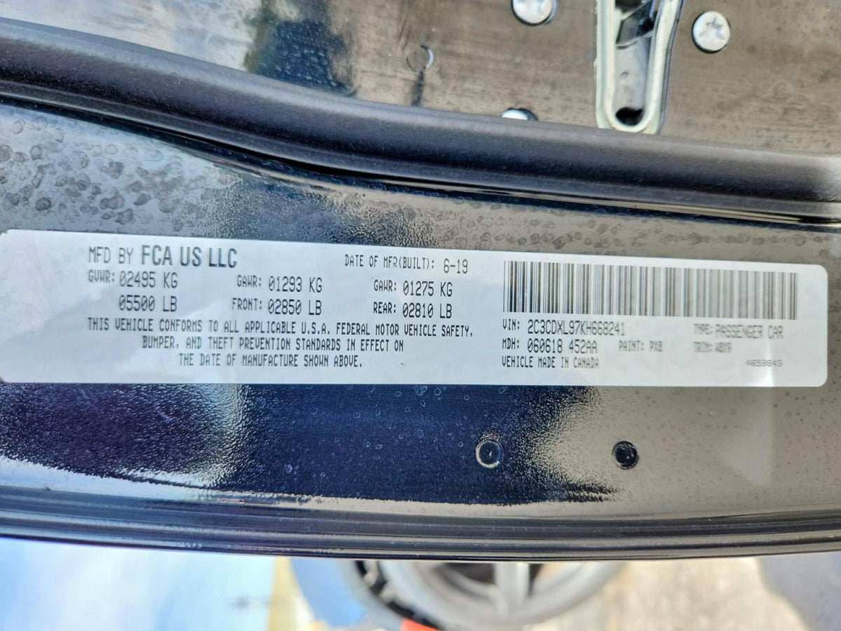 Reservation for Dash Cluster from 2019 Charger Hellcat