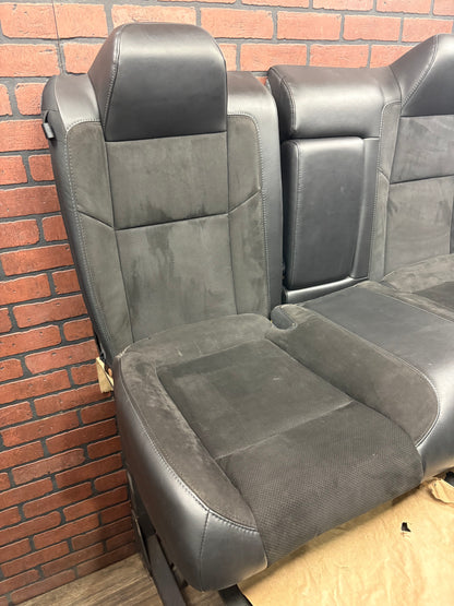 15-23 Dodge Challenger R/T Scat Pack Black Alcantara Suede Leather Seat Set