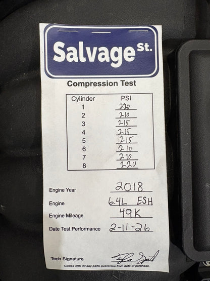 15-23 Charger Challenger 300 Scat Pack 6.4L 392 Hemi BGE ESH Non-MDS Engine 49k