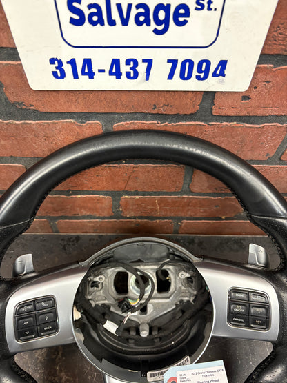 2011-2013 OEM Jeep Grand Cherokee SRT8 Heated Leather Flat Bottom Steering Wheel
