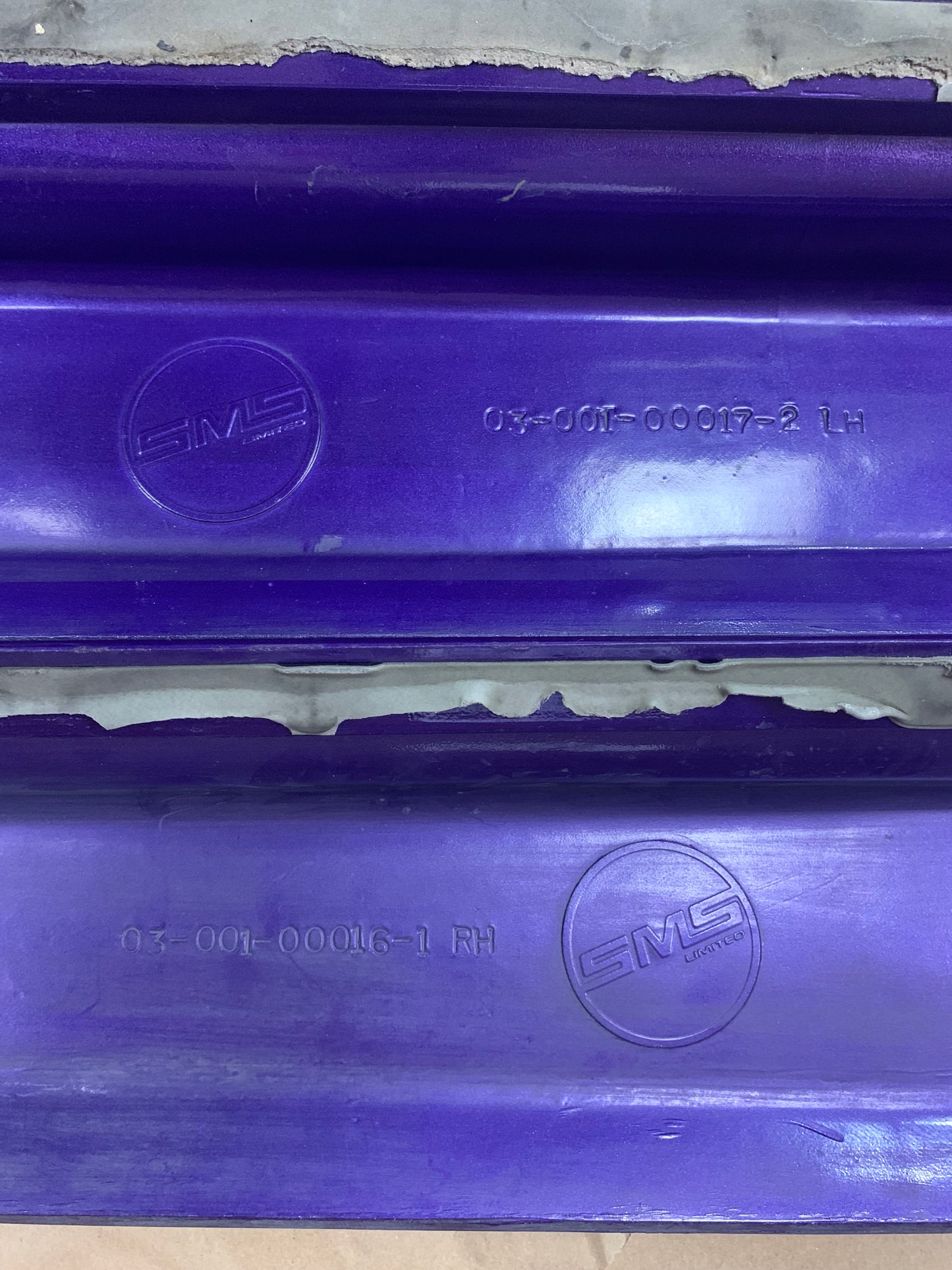 2008-2014 Challenger SMS Saleen S570 Side Skirt Pair Purple